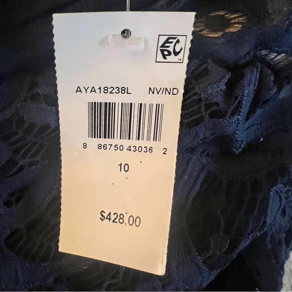 NWT Tadashi Jessamyn Lace Gown in Blue- Size 10.-SORRY NOT AVAILABLE - Picture 11 of 15